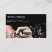 Tattoo Aftercare Instructions Visitenkarte (Vorderseite)