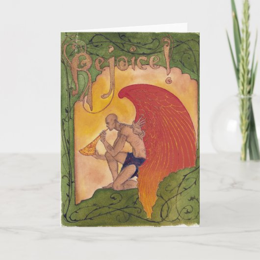 Tattoo Angel 1 Feiertagskarte (Vorderseite)