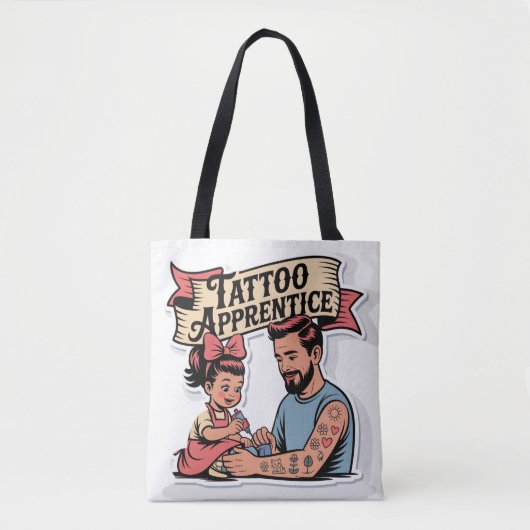 Tattoo Apprentice - Niedlicher Cartoon Vater & Toc Tasche (Vorderseite)