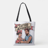 Tattoo Apprentice - Niedlicher Cartoon Vater & Toc Tasche (Rückseite)