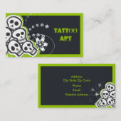 Tattoo Art Business Cards - Skulls Visitenkarte (Vorne/Hinten)