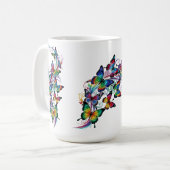Tattoo Art Colorful Butterfells - Kaffeetasse (Vorderseite Links)