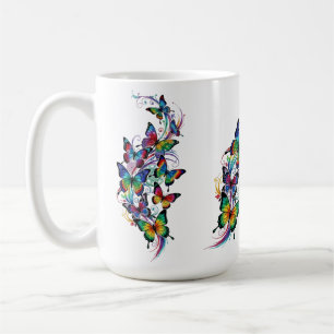Tattoo Art Colorful Butterfells - Kaffeetasse