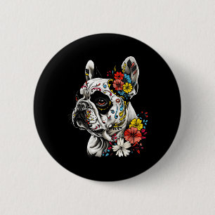 Tattoo Art French Bulldog French Bulldog Pet Art _ Button
