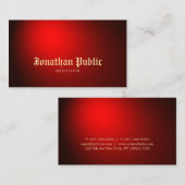 Tattoo Artist Art Creative Black Red Tattooist Visitenkarte (Vorne/Hinten)