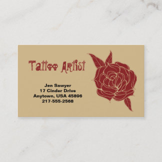 Tattoo Artist Business Card Visitenkarte