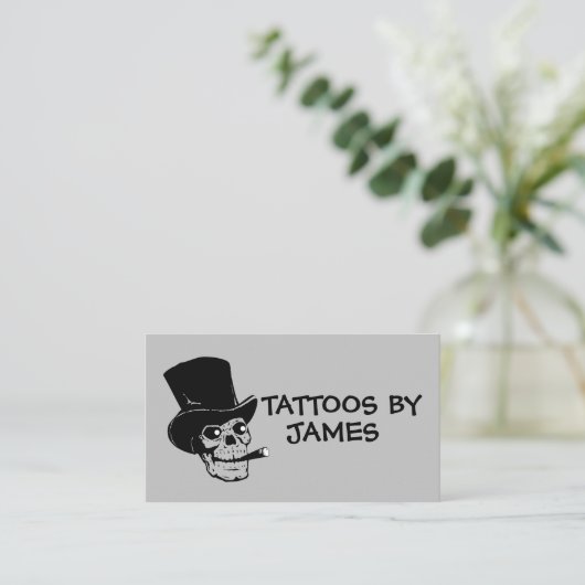 TATTOO ARTIST BUSINESS CARDS VISITENKARTE (Stehend Vorderseite)