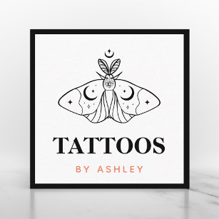 Tattoo Artist Butterfly Ästhetik Drittes Auge Myst Quadratische Visitenkarte