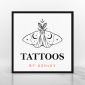 Tattoo Artist Butterfly Ästhetik Drittes Auge Myst Quadratische Visitenkarte