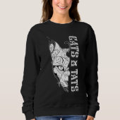 Tattoo Artist Cat 2 Sweatshirt (Vorderseite)