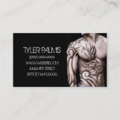 Tattoo Artist Design Body Business Card Visitenkarte (Rückseite)