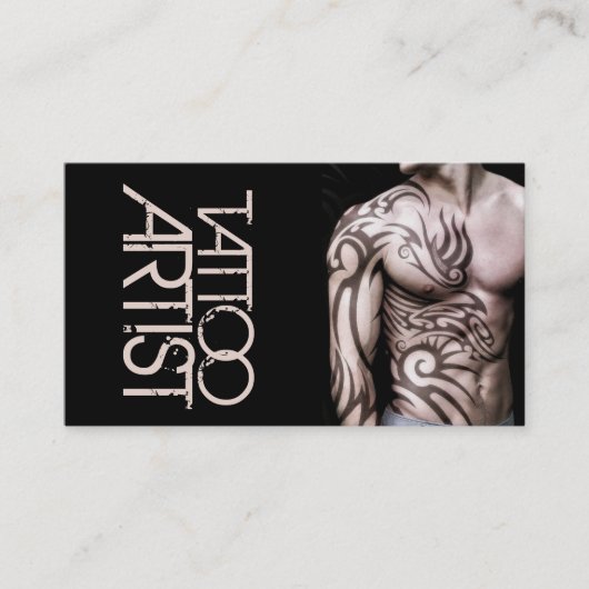Tattoo Artist Design Body Business Card Visitenkarte (Vorderseite)