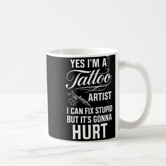 Tattoo Artist Fix Stud Funny Tattoo Shop Gift  Kaffeetasse (Rechts)