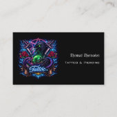 Tattoo artist QR code  Visitenkarte (Vorderseite)