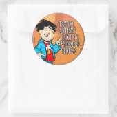 Tattoo Artist Runder Aufkleber (Tasche)