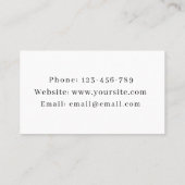 Tattoo Artist Salon Blumenroter Schlange Reptile W Visitenkarte (Rückseite)