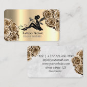 Tattoo Artist Salon Visitenkarte (Vorne/Hinten)