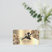 Tattoo Artist Salon Visitenkarte (Stehend Vorderseite)