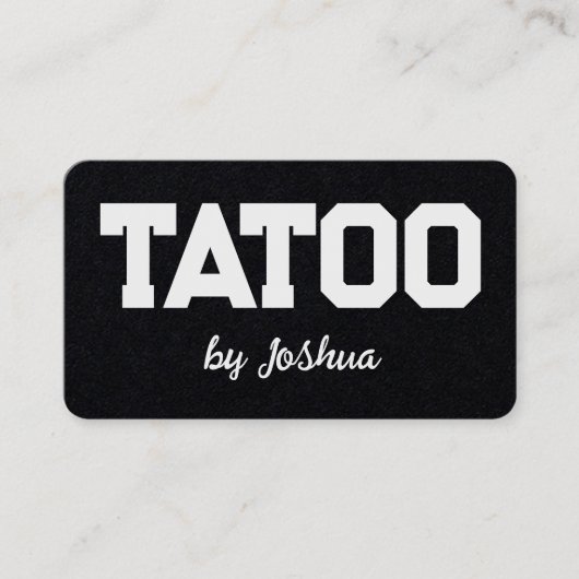 Tattoo Artist Shop Visitenkarte (Vorderseite)