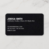 Tattoo Artist Shop Visitenkarte (Rückseite)