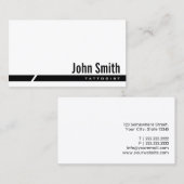 Tattoo Artist Simple Black Strip Visitenkarte (Vorne/Hinten)