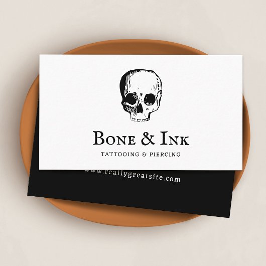 Tattoo Artist Skull Visitenkarte