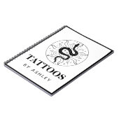 Tattoo Artist Snake Illustration Kosmische Mystik Notizblock (Linke Seite)