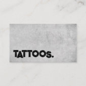 Tattoo Artist Tattooist Simple Modern Concrete Visitenkarte (Vorderseite)