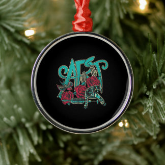 Tattoo Artist Tattoos sind Art Color Graphic Ornament Aus Metall