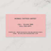 Tattoo Artist Visitenkarte (Rückseite)