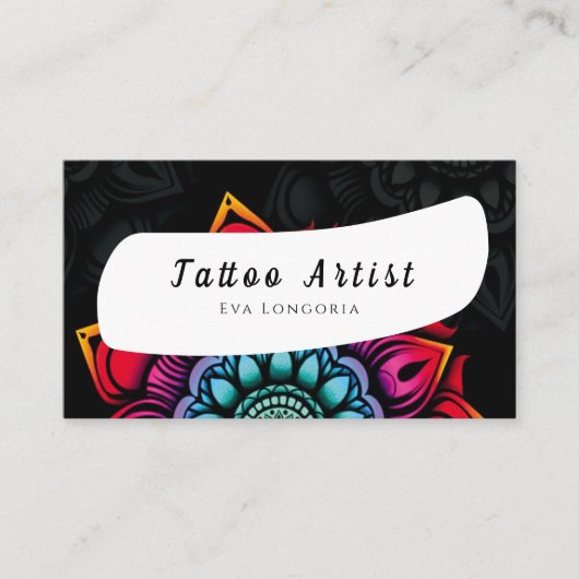 Tattoo Artist Visitenkarte (Vorderseite)