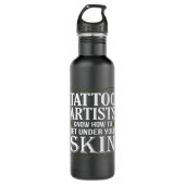 Tattoo Artists kennen Funny Tattoos Lover Graphic Edelstahlflasche (Vorderseite)