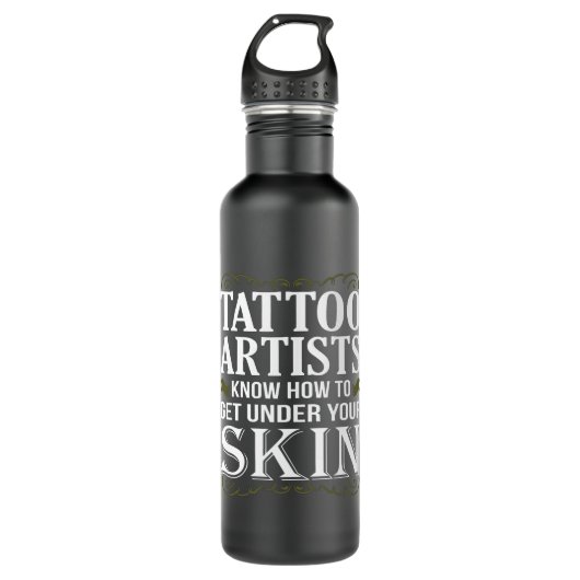 Tattoo Artists kennen Funny Tattoos Lover Graphic Edelstahlflasche (Vorderseite)