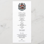 Tattoo-Aufkleber für wahre Liebe Hochzeitsprogramm Programm (Rückseite)