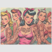 Tattoo Biker Girls Comic Seidenpapier (Vorderseite)