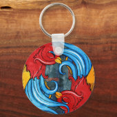 Tattoo Birds Schlüsselanhänger (Vorderseite)