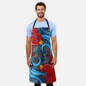 Tattoo Birds Schürze (Getragen)