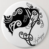Tattoo Black Blume Button (Vorderseite)