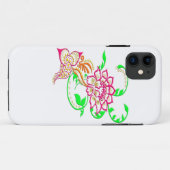 Tattoo-Blume Case-Mate iPhone Hülle (Rückseite (Horizontal))