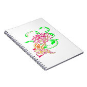 Tattoo-Blume Notizblock (Rechte Seite)