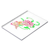 Tattoo-Blume Notizblock (Linke Seite)