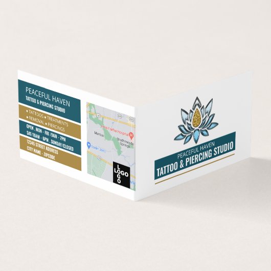 Tattoo & Body Piercing Studio, Ernennung Visitenkarten (Vorderseite)