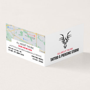 Tattoo & Body Piercing Studio, Ernennung Visitenkarten