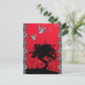 Tattoo Bonsai Tree of Liebe Postkarte (Stehend Vorderseite)