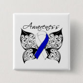 Tattoo Butterfly Awareness - ALS Disease Button (Vorderseite)
