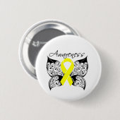 Tattoo Butterfly Awareness - Blase Cancer Button (Vorne & Hinten)