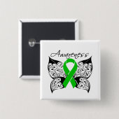 Tattoo Butterfly Awareness - Cerebral Palsy Button (Vorne & Hinten)