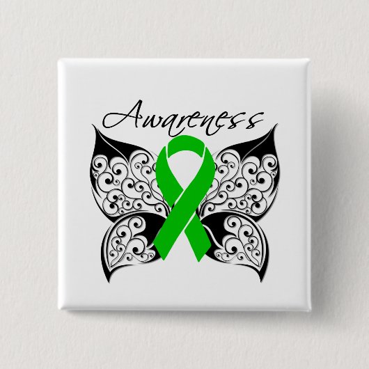 Tattoo Butterfly Awareness - Cerebral Palsy Button (Vorderseite)