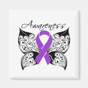 Tattoo Butterfly Awareness - Cystic Fibrosis Magnet