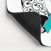 Tattoo Butterfly Awareness - Gebärmutterhalskrebs Mousepad (Ecke)